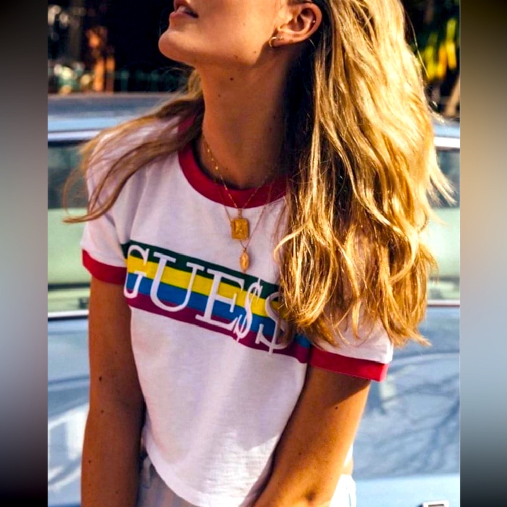 Vintage Guess Asap Rocky cotton candy collection shirt cotton